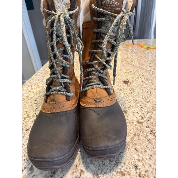 The North Face Women Shellista II Mid Waterproof Mid Calf Boots Size 9.5 Brown - Picture 4 of 10